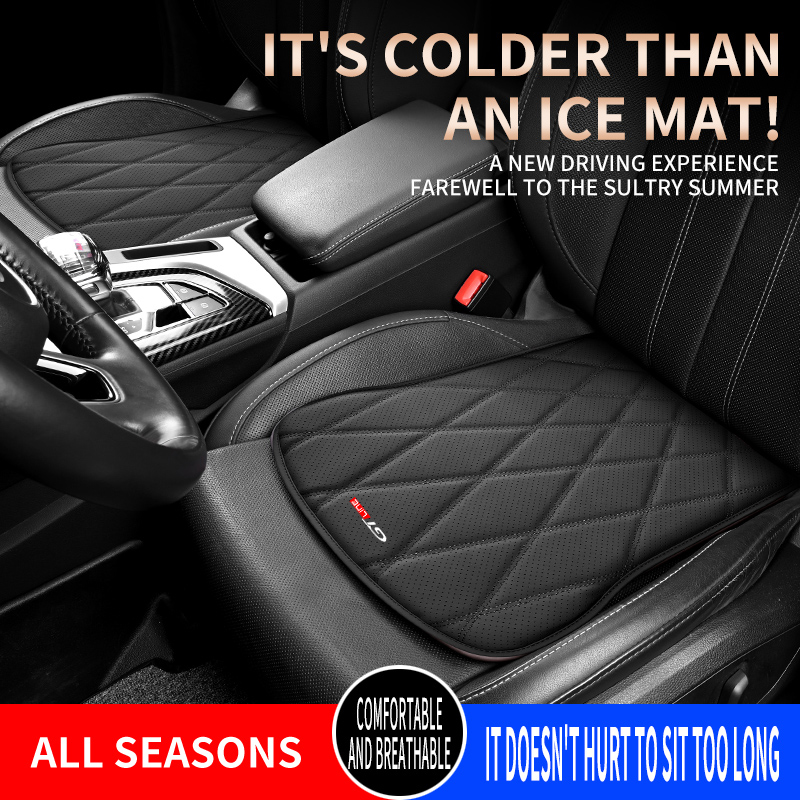 Leather Car Seat Cover - Cojín de asiento delantero de coche