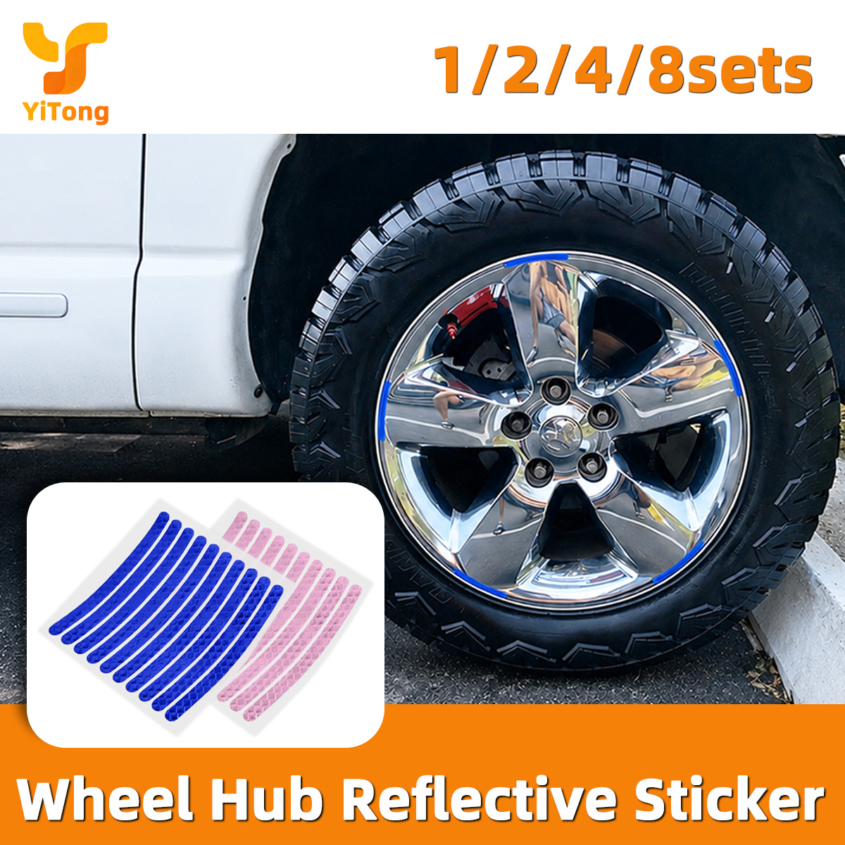 Car Accessories For Night Driving - Pegatina Reflectante para Rueda de Coche