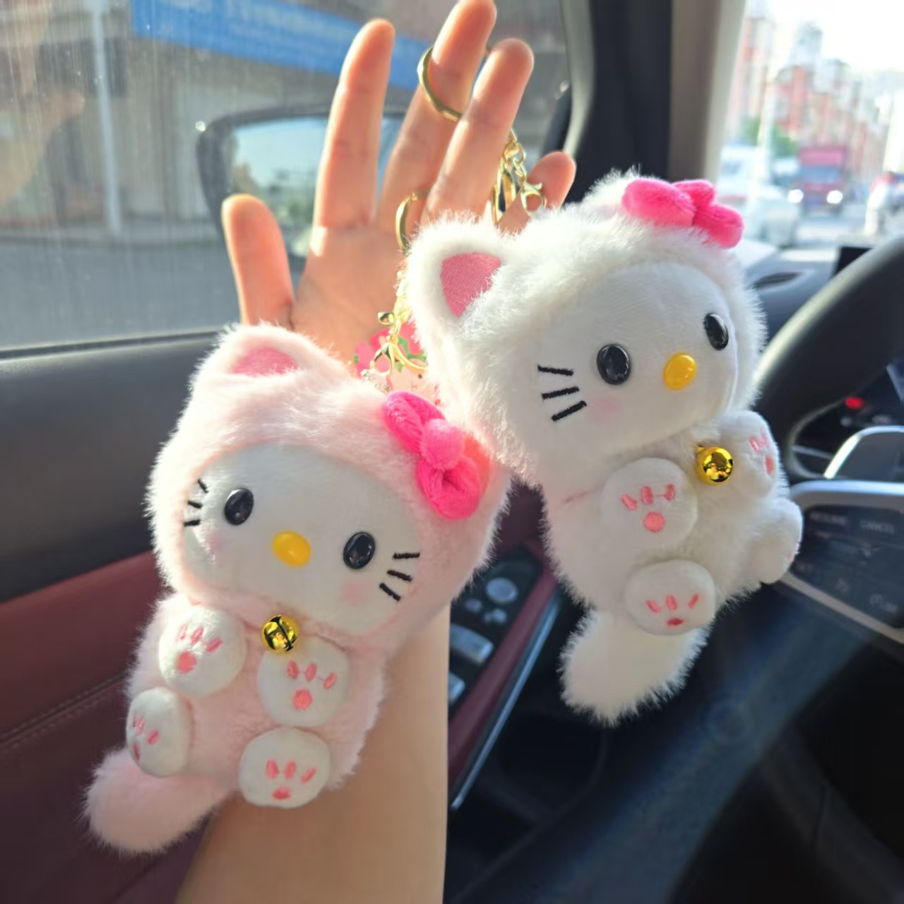 Car Accessories Decoration - Colgante de Gato Kawaii HelloKitty, Decoración