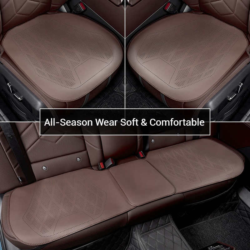 Fundas de Asiento de Cuero par - Leather Car Seat Cover reseña y precio
