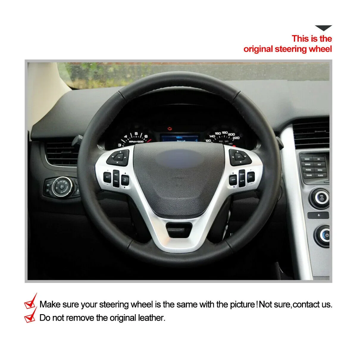 Funda de volante de coche de c - Car Accessories Decoration reseña y precio