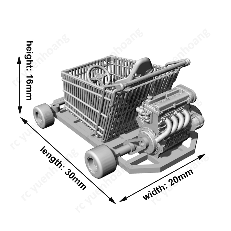 Go-kart de compras a escala 1/ - Car Accessories Shop reseña y precio
