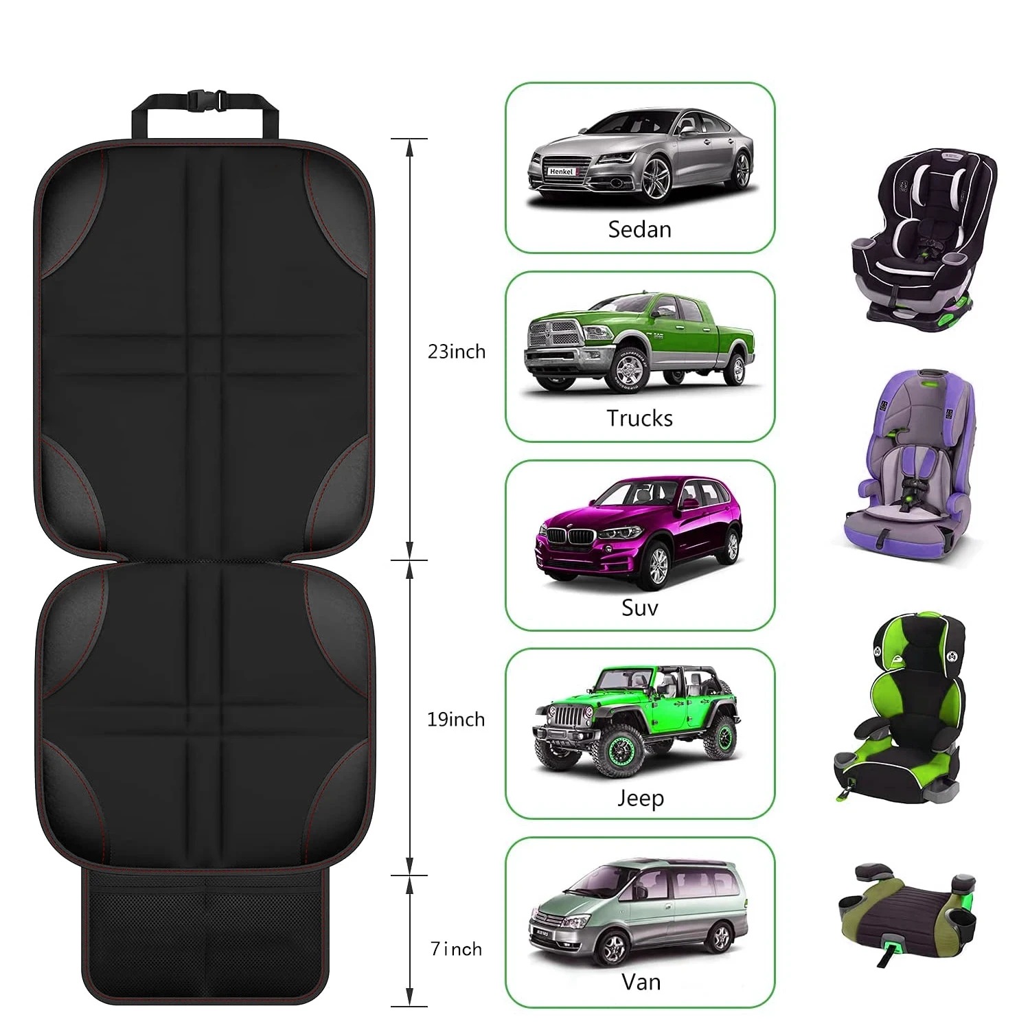 Protector de Asiento de Coche  - Leather Car Seat Cover reseña y precio