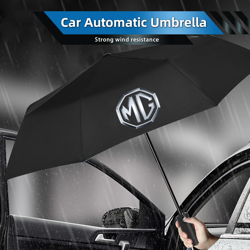 Parasol plegable automático a  - Car Accessories Logo reseña y precio